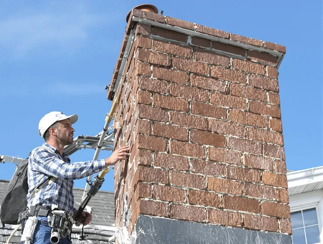 Brickwork for a chimney rebuild by Mission Viejo Chimney Sweep in Mission Viejo, CA