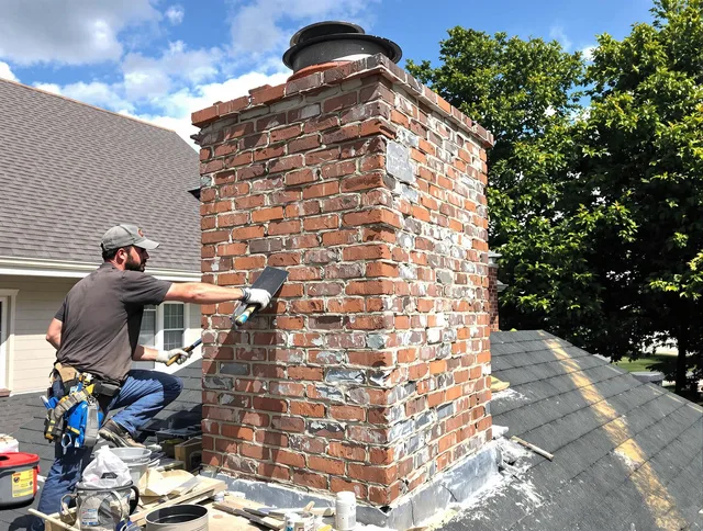 Completed chimney rebuild by Mission Viejo Chimney Sweep in Mission Viejo, CA
