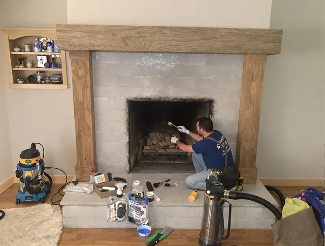 Detailed creosote removal process by Mission Viejo Chimney Sweep in Mission Viejo, CA