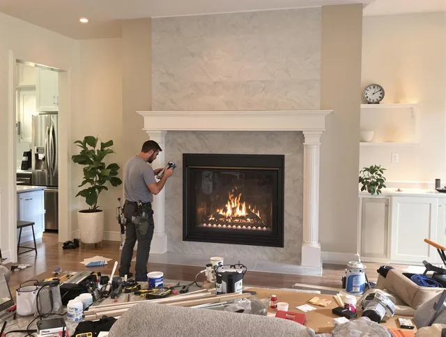 Newly installed fireplace by Mission Viejo Chimney Sweep in Mission Viejo, CA