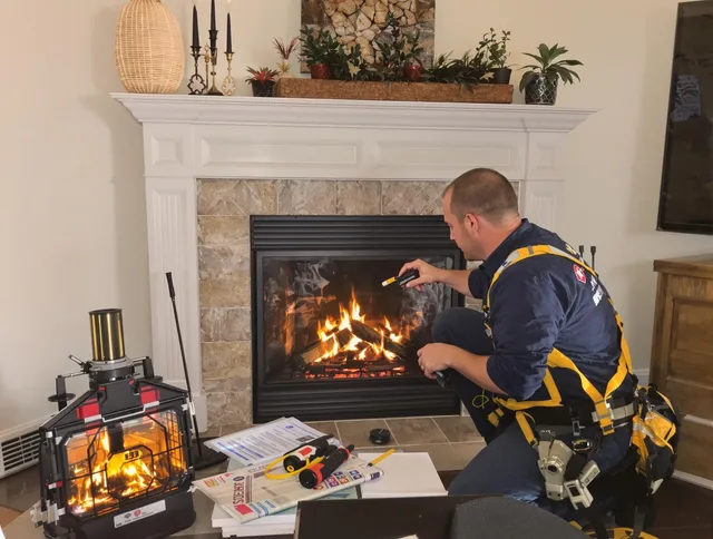 Safety-focused fireplace inspection by Mission Viejo Chimney Sweep in Mission Viejo, CA